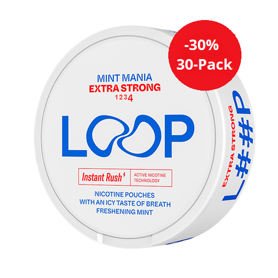 LOOP Mint Mania Extra Strong Snus SnusMarkt.ch