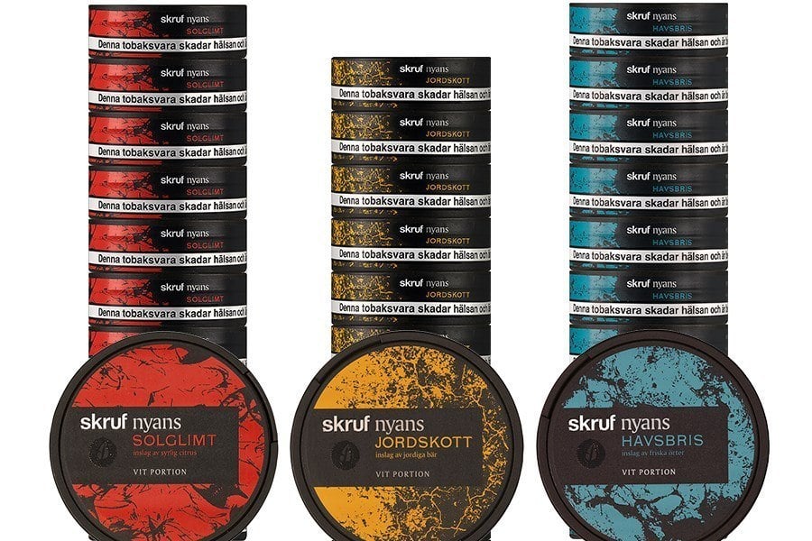Der Snusmarkt testet Skruf Nyans